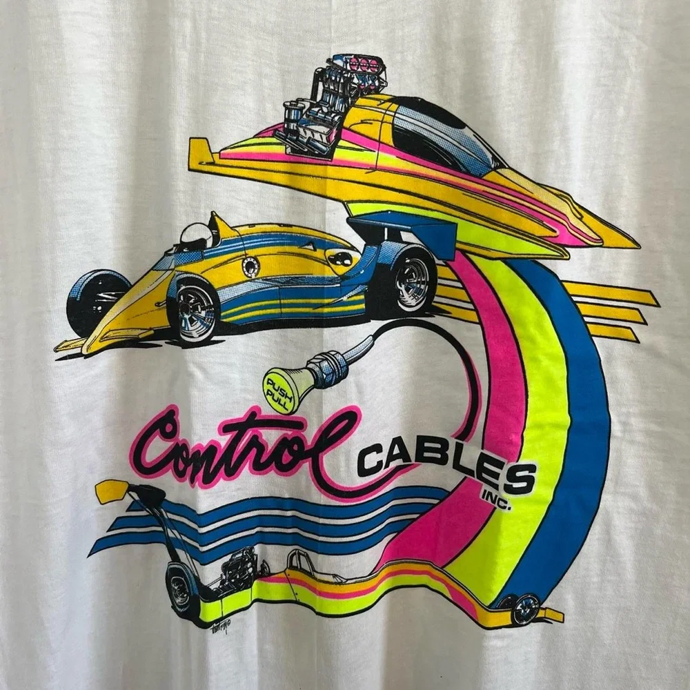 Vintage Control Cables T-shirt - Picture 2 of 8